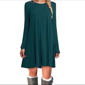Casual Long Sleeve T-Shirt Loose Dress